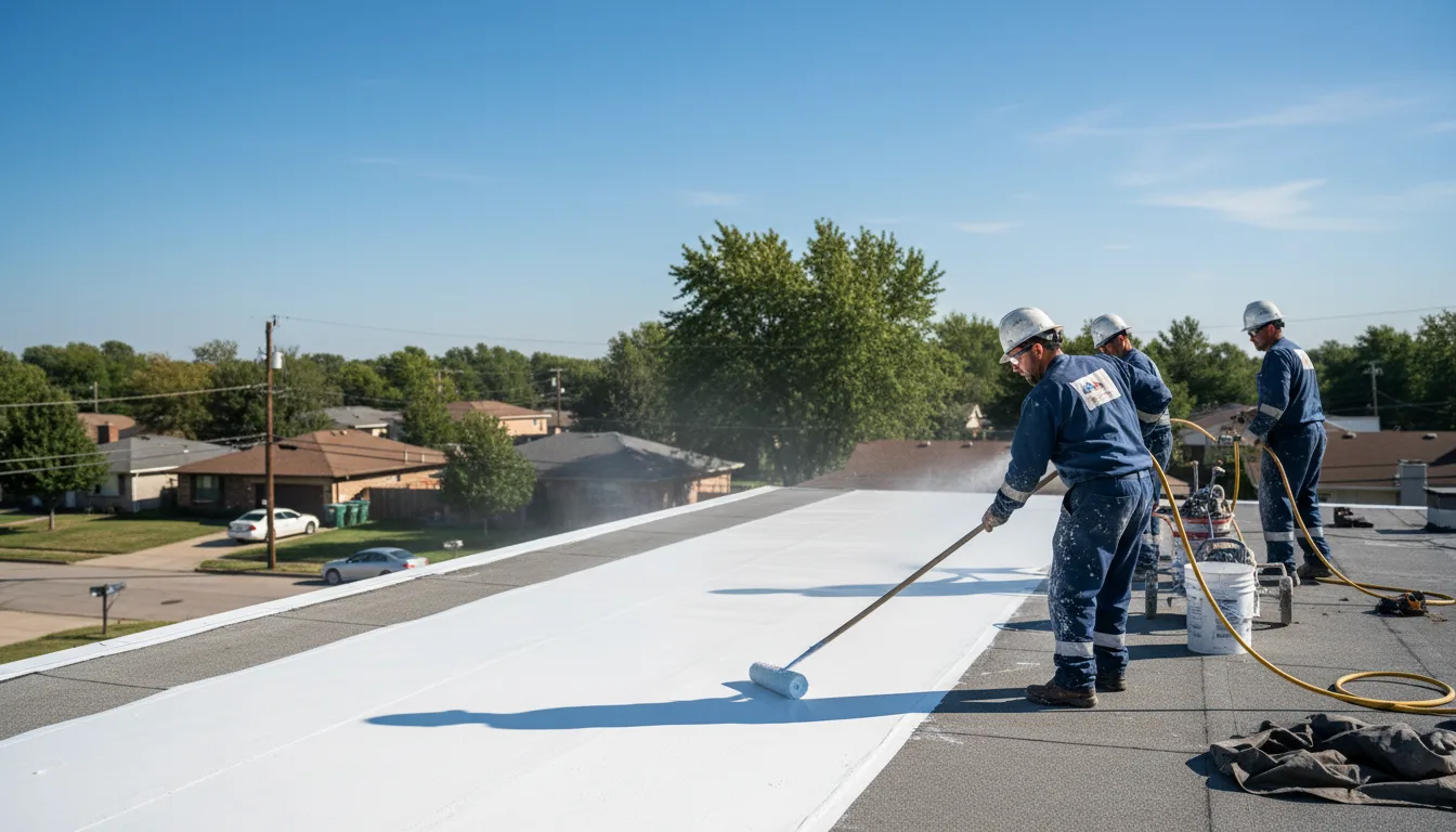 Commercial roof coating in Champion, MI near me